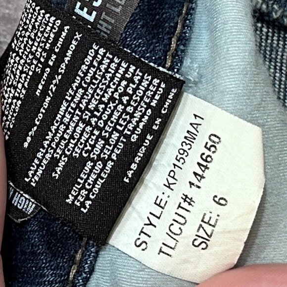 Kut from the Kloth Reese Fab Ab Ankle Straight Leg Jean Button-Fly Sz 6 - Picture 6 of 10